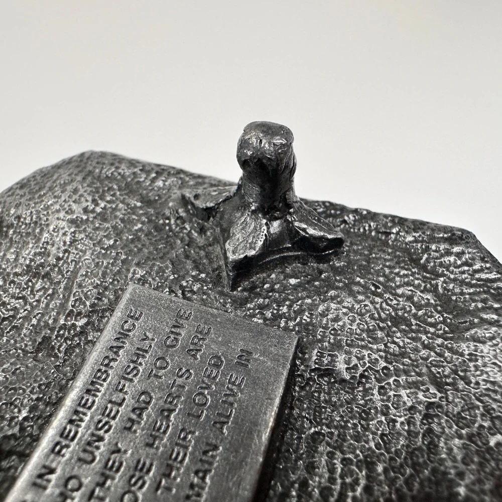 VTG Belt Buckle POW MIA Z-52/A Bergamot USA‎ Pewter 1970s You Are Not Forgotten